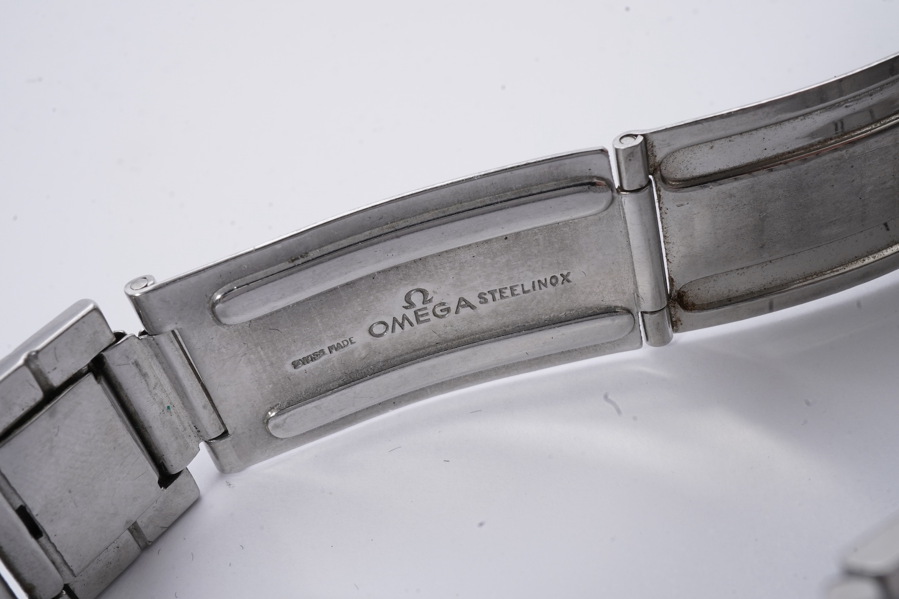 A gentleman's 1956 stainless steel Omega Seamaster Automatic wrist watch